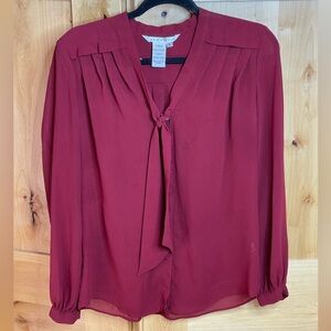 Max Studio Women's Burgundy Top